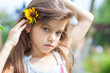 © Andrey_Arkusha - young beautiful preschool girl in a summer park