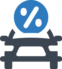 Poster - Car loan icon