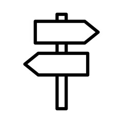 Poster - simple signpost direction sign. guide. vector.