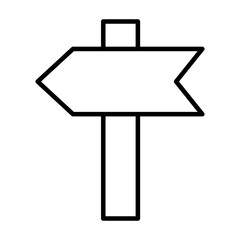 Poster - signpost sign icon. direction road sign. vector.