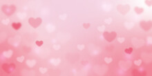 Fondo De Corazones Rosas Para El Día De San Valentín, 14 De Febrero (Valentine's Day). 