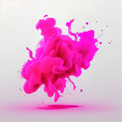 Wall Mural - pink stains background, paint, ai generation