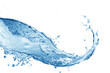  Water splash, water splash isolated on white background, blue water splash,