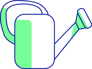 Poster - Watering can for plants semi flat color raster element. Full sized object on white. Flowers care. Home decoration simple cartoon style illustration for web graphic design and animation