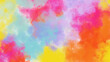 Easter holiday abstract background colorful paint watercolor texture, Spring pastel colors bright sky background, Holi celebration paint color powder