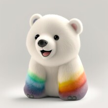 Colorful Bear Plush Toy