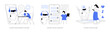 © Visual Generation - Smart robot abstract concept vector illustrations.