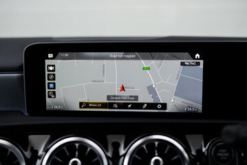 Car Interior GPS Map