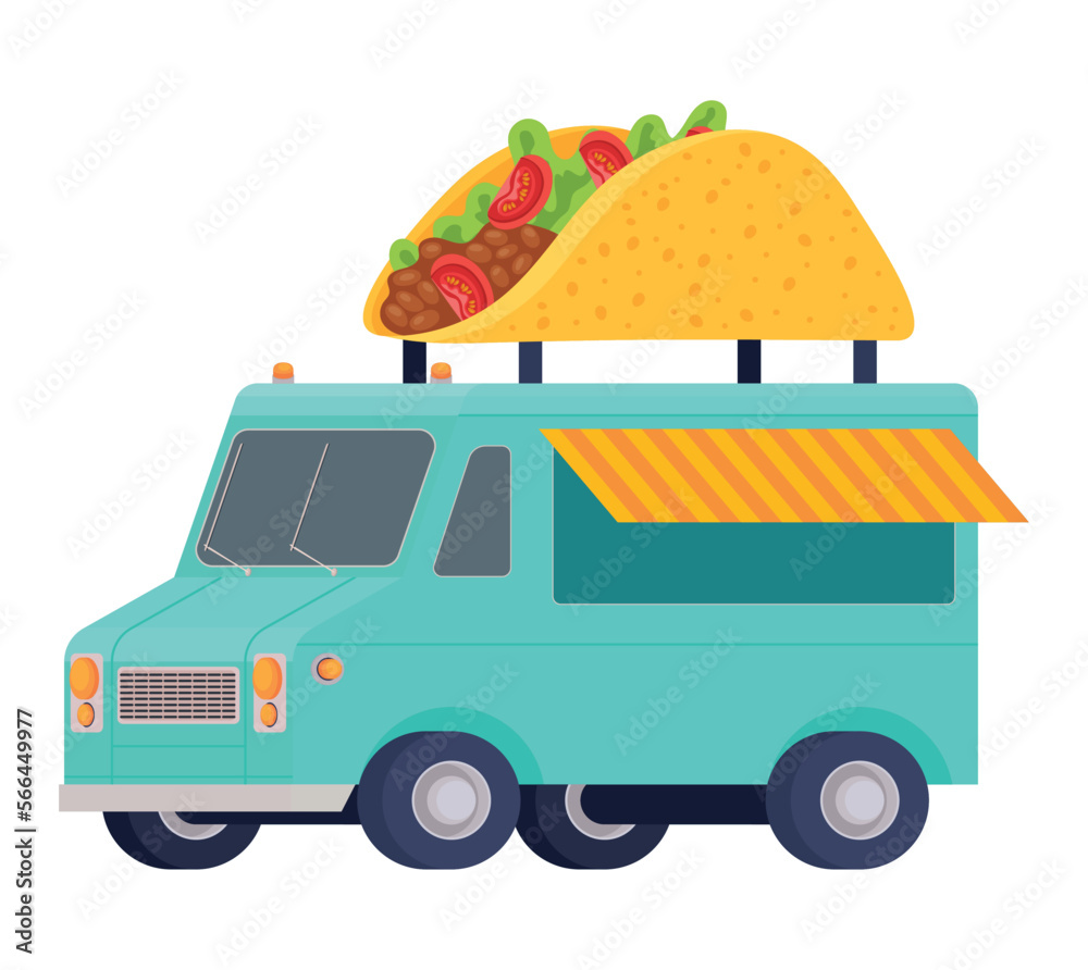 taco truck design Stock Vector | Adobe Stock