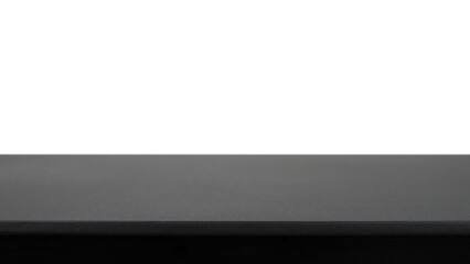Poster - Black table isolated in white for display product