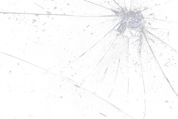 Poster - abstract broken glass texture with particles