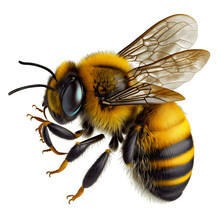 Bee On A Transparent Background, Abelha