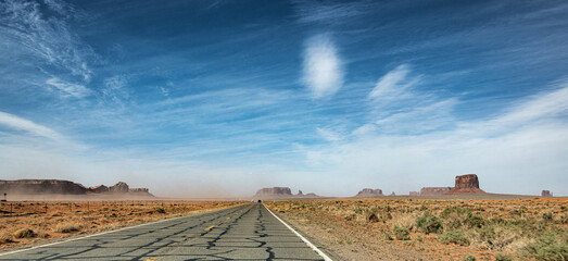 Wall Mural - Road in Monument Valley, Arizona, USA