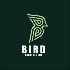 Bird B Logo - Vector logo template