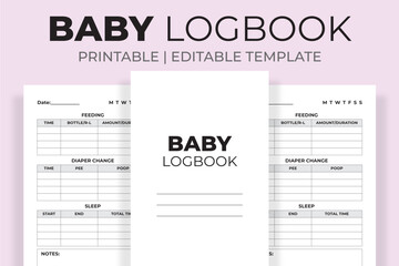 Wall Mural - Baby Logbook