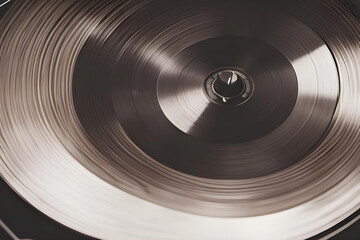 vinyl record. vinyl record turning. record spinning. spinning record. playing record. pvc. record player. vinyl. vinyl record spinning. AI generated. vinyl concept. record concept. LP concept. 