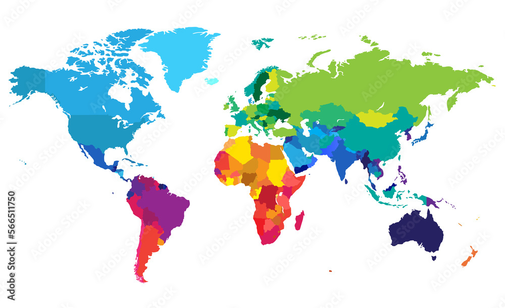 World Map Design Illustrator Stock Illustration Adobe Stock