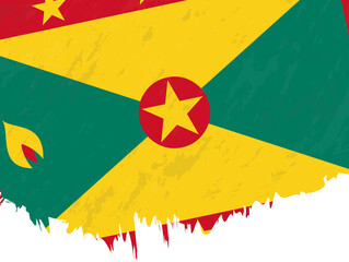 Wall Mural - Grunge-style flag of Grenada.