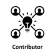 Bulb, contributor Vector Icon

