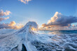 © Cavan Images - Wave in Pacific Ocean at sunrise, Oahu, Hawaii Islands, USA