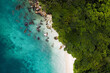 Fitzroy island, Queensland Australia from a drone 