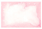 Fototapeta Kwiaty - 不思議な水彩模様が描かれたピンク色の紙
