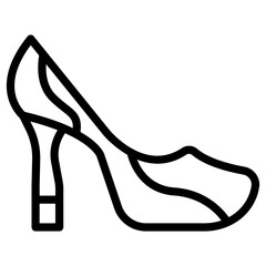 Canvas Print - high heels icon