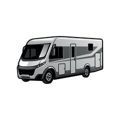 Sticker - RV motor home illustration logo vector