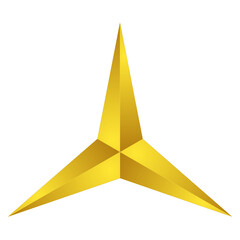 Wall Mural - PNG 3d star on a white background