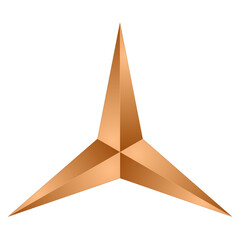 Wall Mural - PNG 3d star on a white background