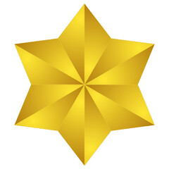 Wall Mural - PNG 3d star on a white background