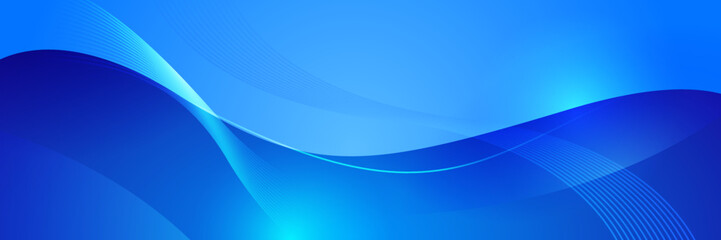 Abstract blue banner background. Technology abstract banner design. Shiny vector shaped background. Modern graphic template Banner pattern for social media and web sites