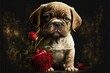 Cute Dog Valentines Generative AI