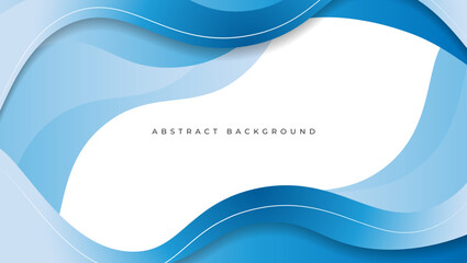 blue abstract background with wavy lines. vector illustration for your design