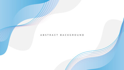 abstract background with blue and white wavy lines. vector illustration