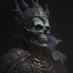 Poster - Fantasy character of a skeleton king
