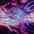 abstract background with Waves lines retro surrealism