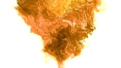 Poster - Abstract colorful bright colored stain over the white background. Motion. Rippling abstract liquid waving paint or ink.