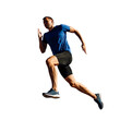 © Real Sports Photos - dynamic running male athlete runner