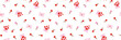 © tannikart - Seamless pattern with love letters and flowers. Vector design