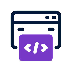coding icon for your website, mobile, presentation, and logo design.