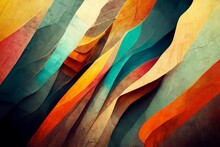Colorful Background Abstract With Multi Color Fabrics - Generative Ai Wallpaper