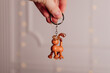 Schlüsselanhänger Wackelfigur Tier Miniatur Holzspielzeug Anhänger Holztier Mitgebsel 
