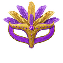 Máscara De Carnaval 3D Isolado