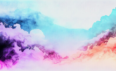 ai midjourney generated watercolor background illustration