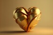 Structured golden heart