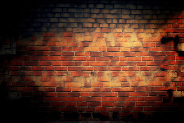 Old and worn brick wall