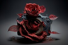 Red Roses Flower Background IA