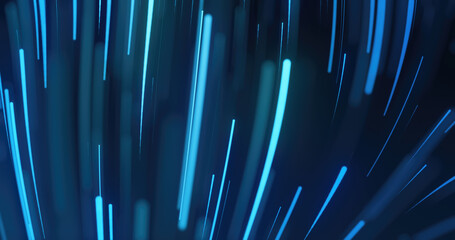 Poster - tech background. abstract digital high tech visuals with high speed data transfer.