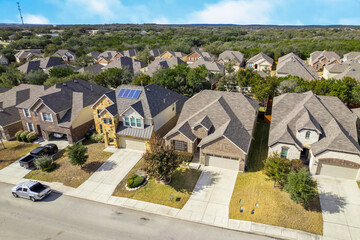 Canvas Print - suburban neighborhood